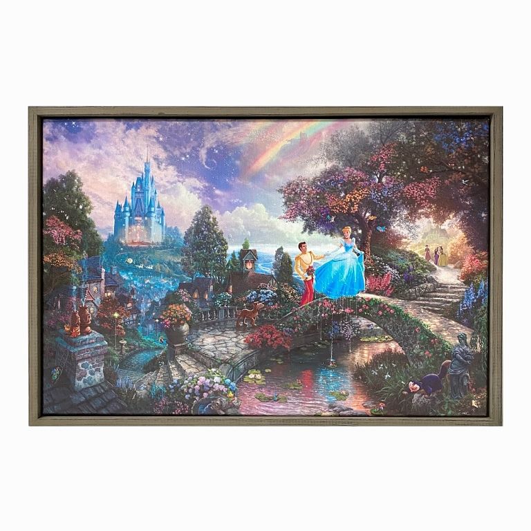 Appraisal: Thomas Kinkade Print On Canvas Thomas Kinkade Print On Canvas