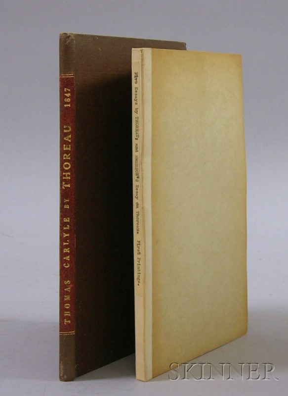 Appraisal: American Periodicals Thoreau Whittier Emerson etc two volumes one containing