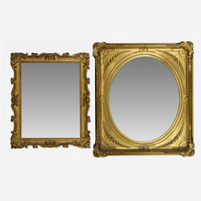 Appraisal: th Century FRAMES SET OF TWO carved and gilt wood