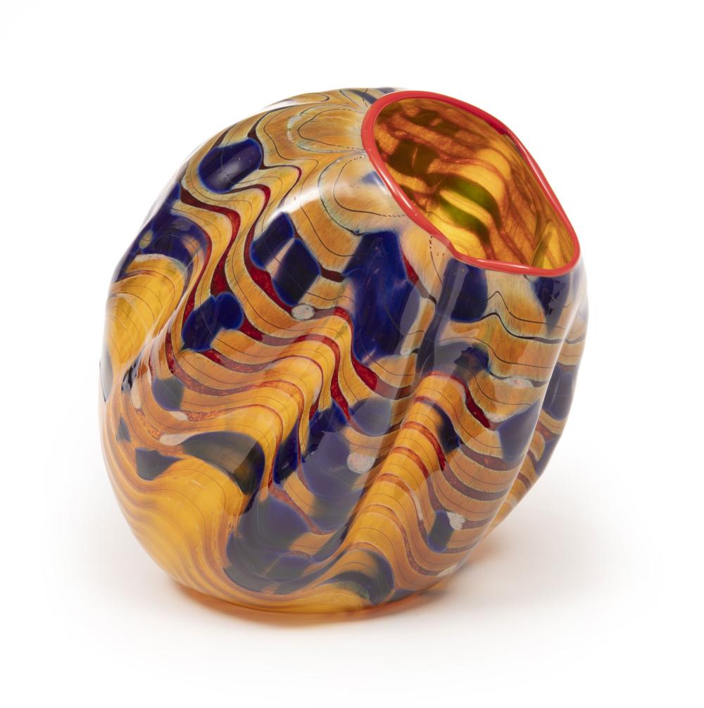 Appraisal: Dale Chihuly American b Cinnamon Macchia Portland Press Studio Edition