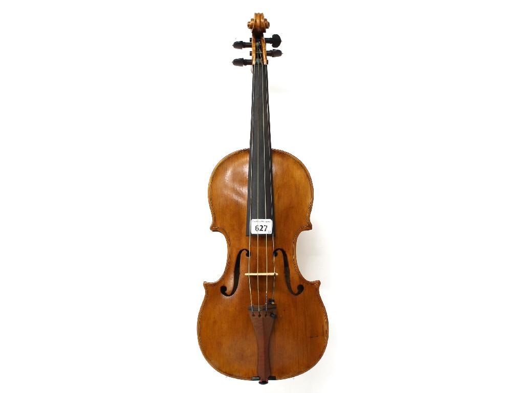 Appraisal: Restored late th century violin cm two bows