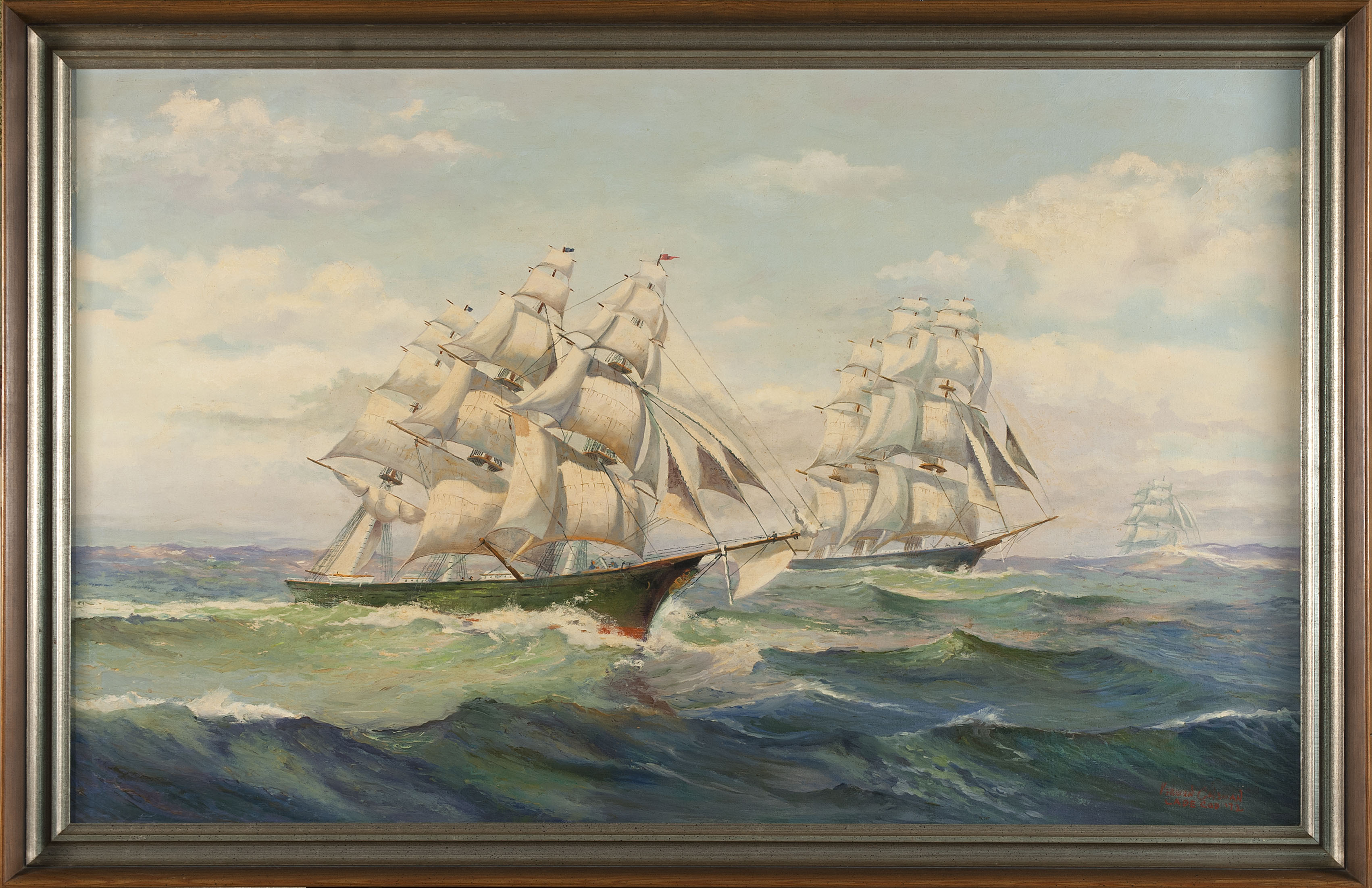 Appraisal: VERNON HERBERT COLEMANAmerican - Ships at sea Signed lower right