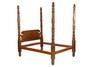 Appraisal: CANOPY BED - A finely carved solid mahogany classical period