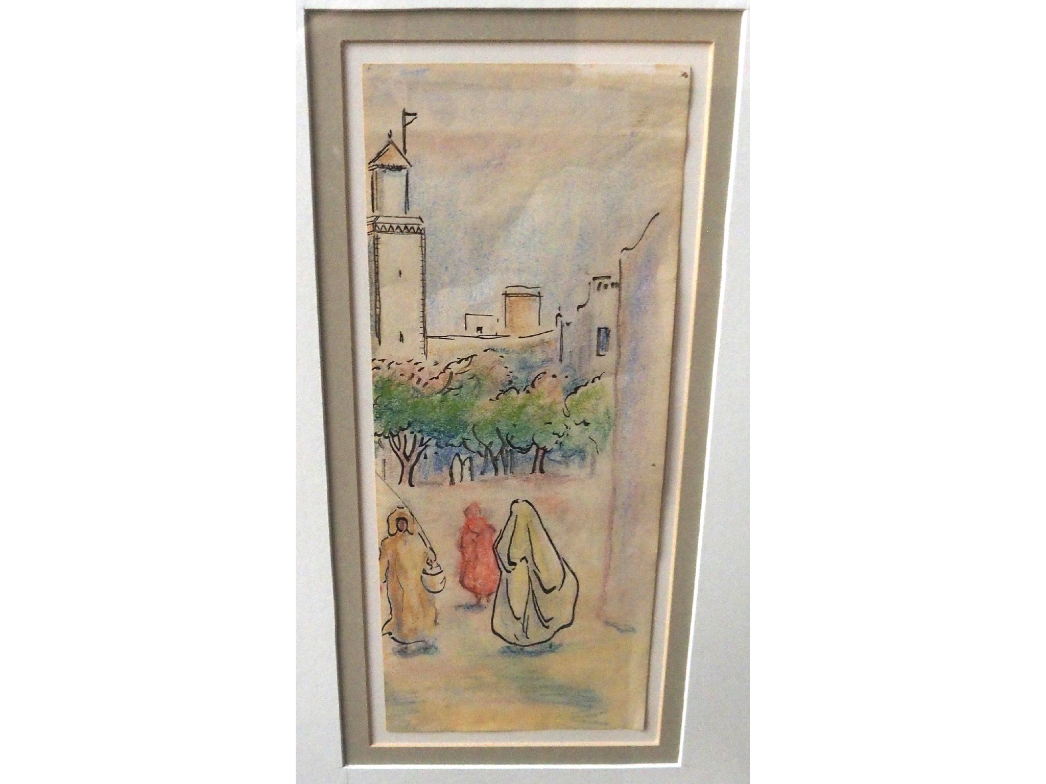 Appraisal: ALEXANDER GRAHAM MUNRO Figures in a Middle Eastern street pastel