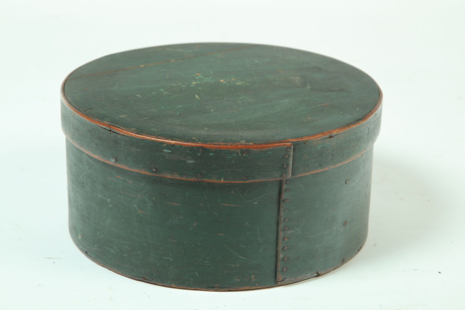 Appraisal: PANTRY BOX American nd half- th century Round bentwood with