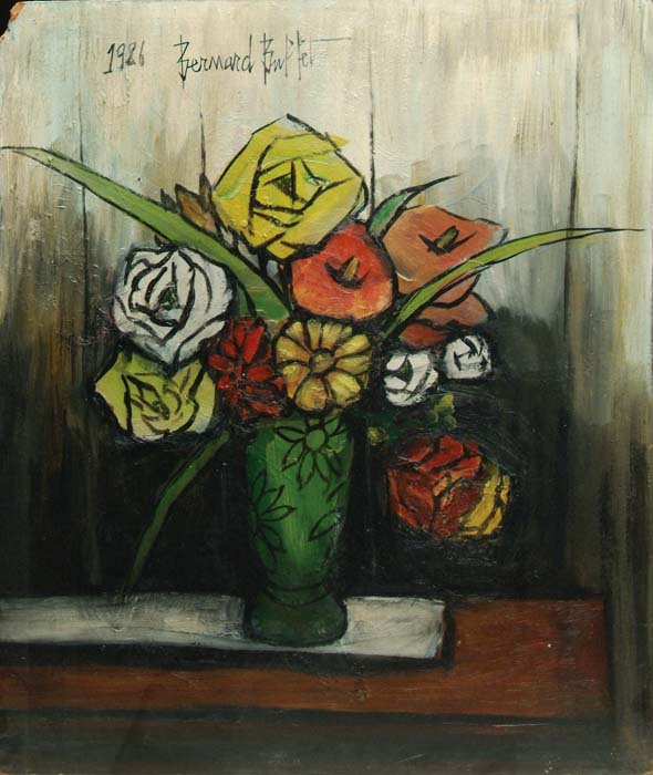 Appraisal: SCHOOL OF BERNARD BUFFET French - THE GREEN VASE Oil