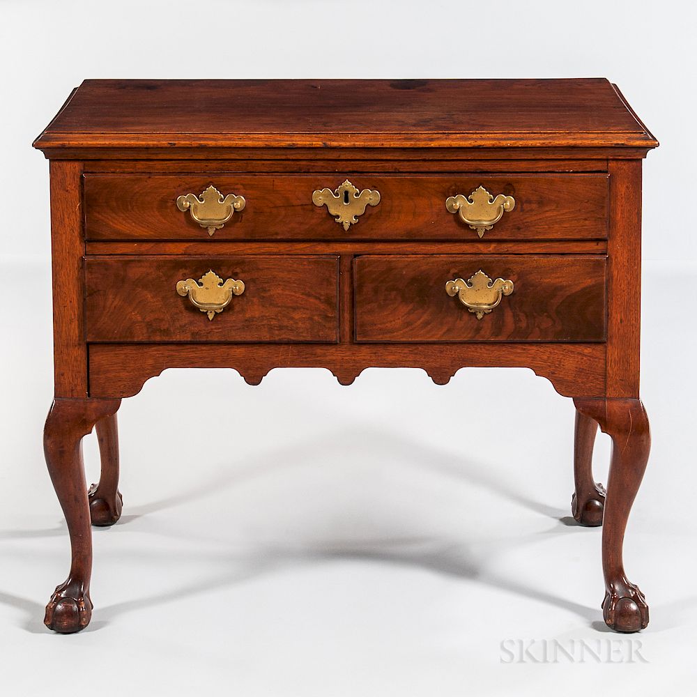 Appraisal: Carved Walnut Dressing Table Carved Walnut Dressing Table Pennsylvania c