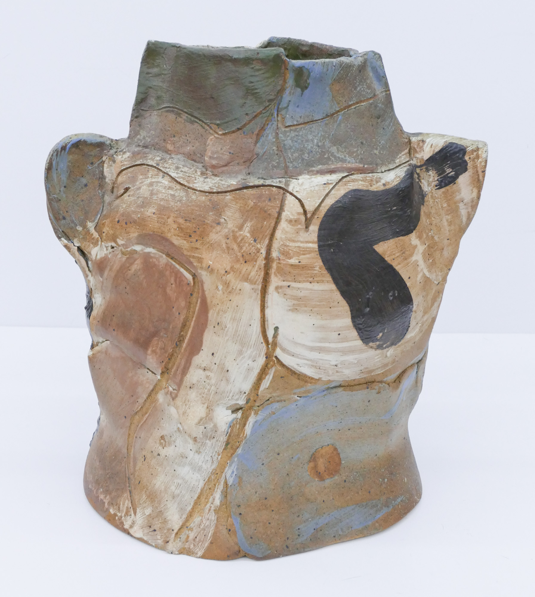 Appraisal: Rudy Autio - American ''Torso Vessel'' 's Stoneware ''x ''