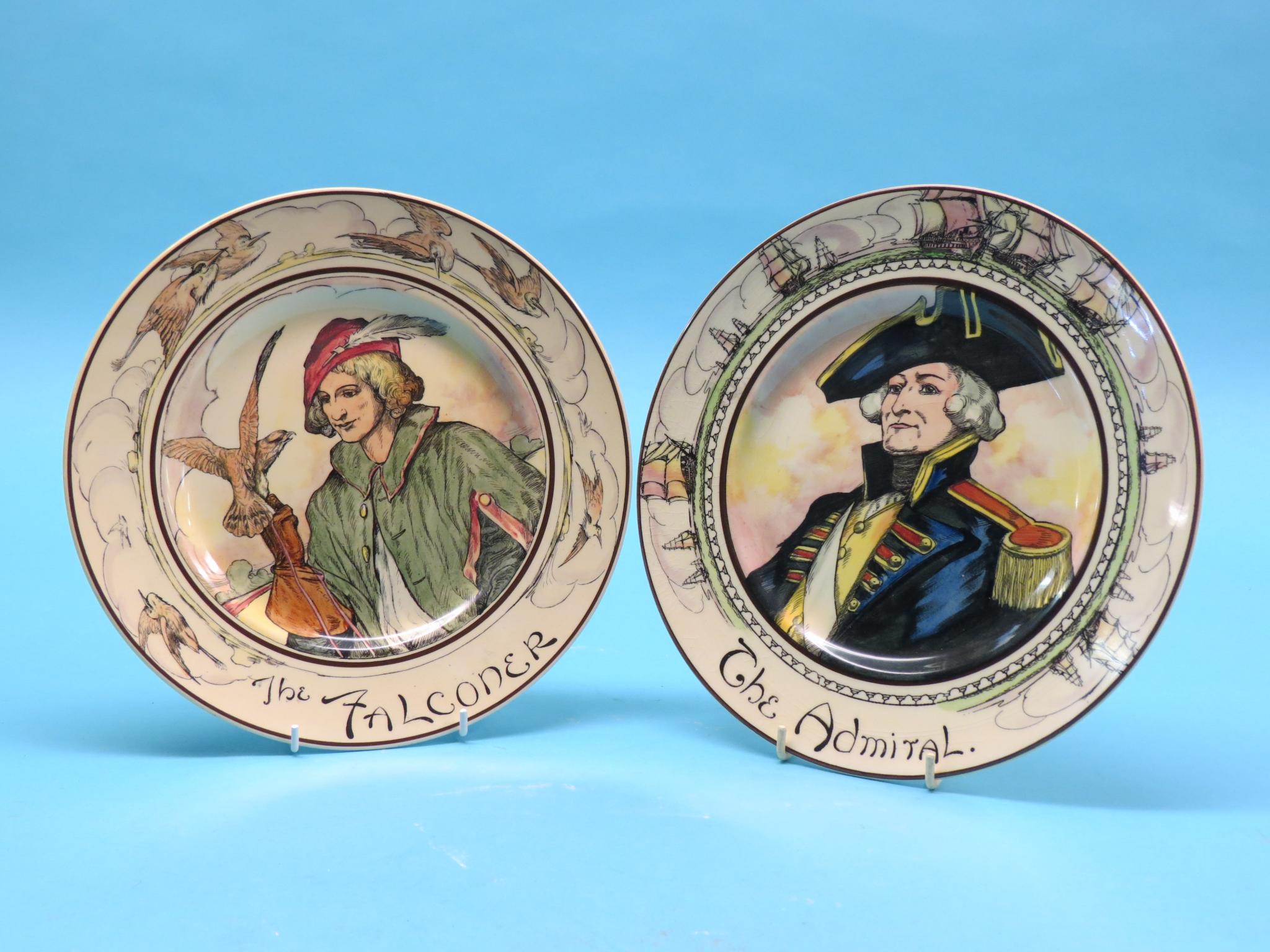 Appraisal: A Royal Doulton seriesware plate The Admiral D and another