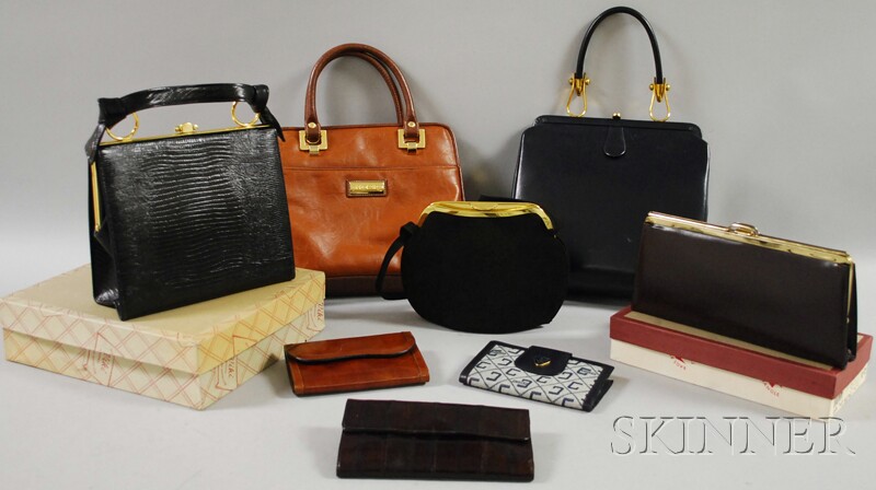 Appraisal: Large Group of Assorted Vintage Lady's Handbags and Wallets including