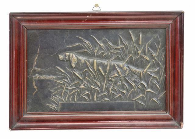 Appraisal: Famed French bronze plaque likely from Brousseval alloy factory early