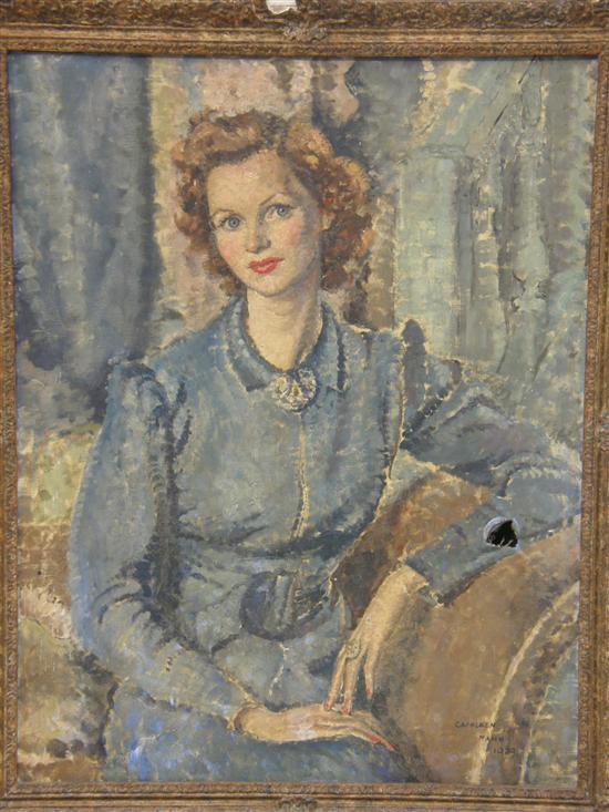 Appraisal: Cathleen S Mann - British 'Portrait of the actress Elizabeth