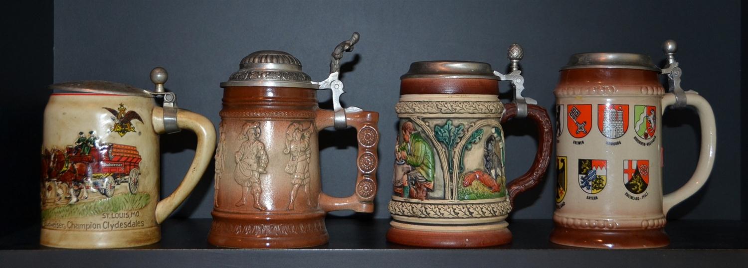 Appraisal: Modern German beer steins tallest