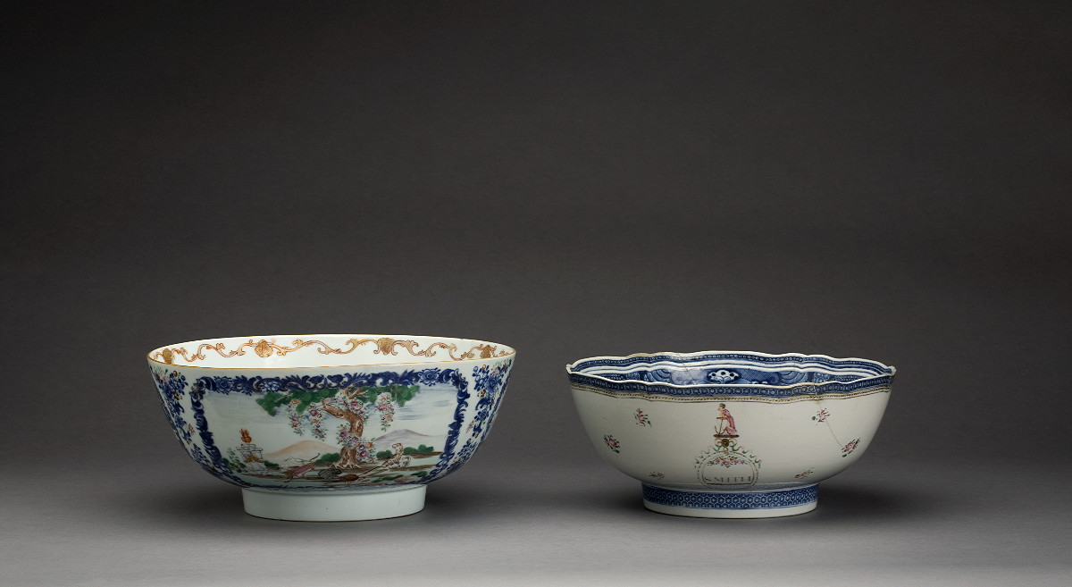 Appraisal: CHINESE EXPORT PORCELAIN BOWL CIRCA - Painted on the interior