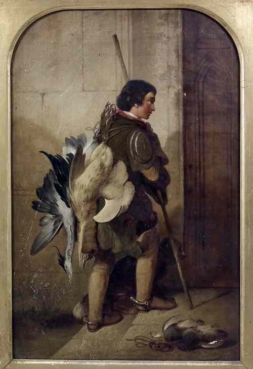 Appraisal: George Sholders after Edwin Landseer - Oil painting - 'The