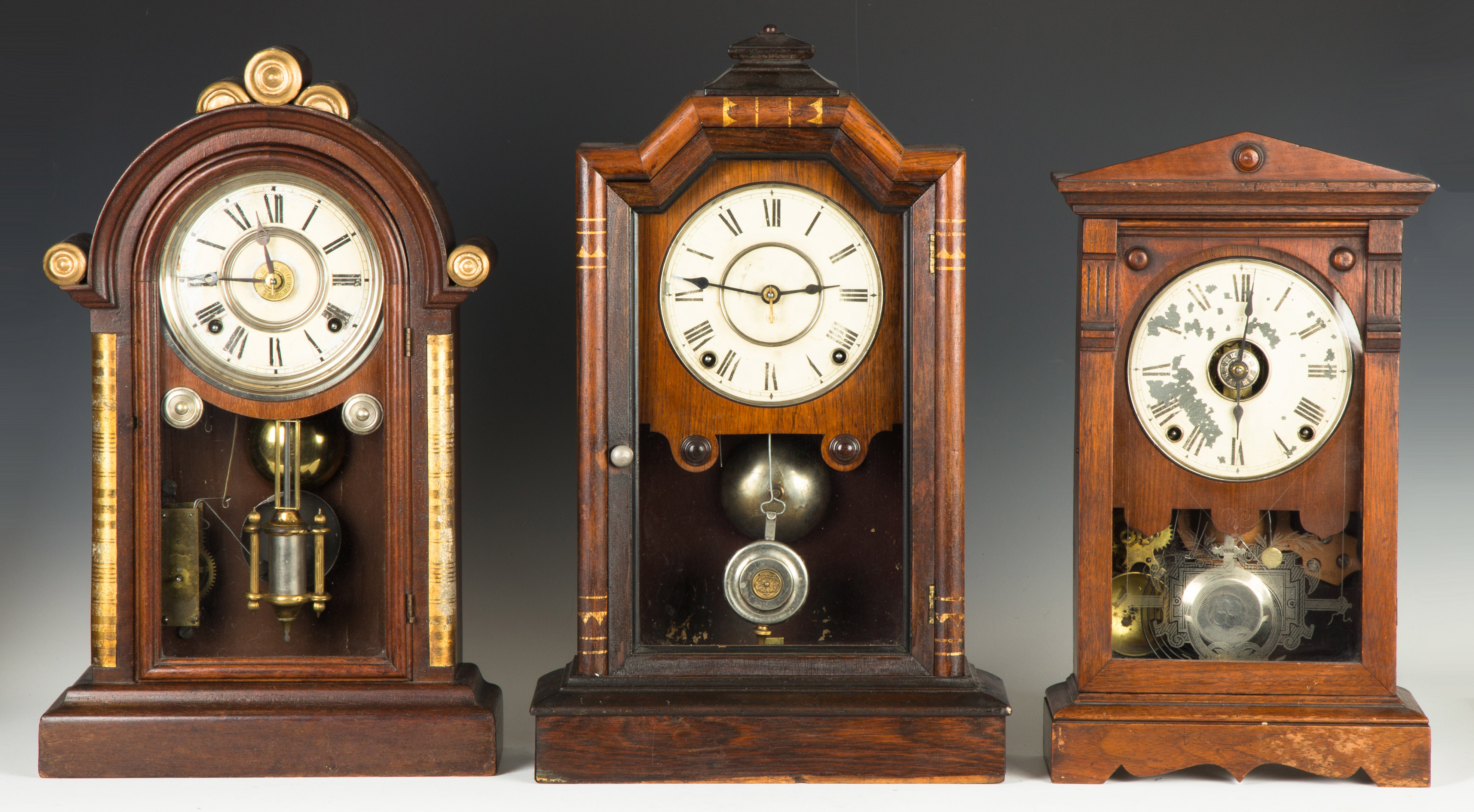 Appraisal: Ingraham and Two Seth Thomas Shelf Clocks L E Ingraham