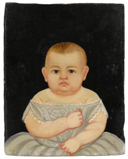 Appraisal: Attributed to William Kennedy - portrait of an infant