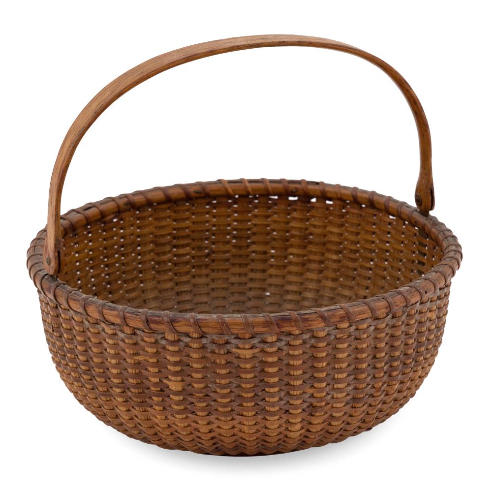 Appraisal: FERDINAND SYLVARO NANTUCKET BASKET NANTUCKET MASSACHUSETTS EARLY TH CENTURY HEIGHT