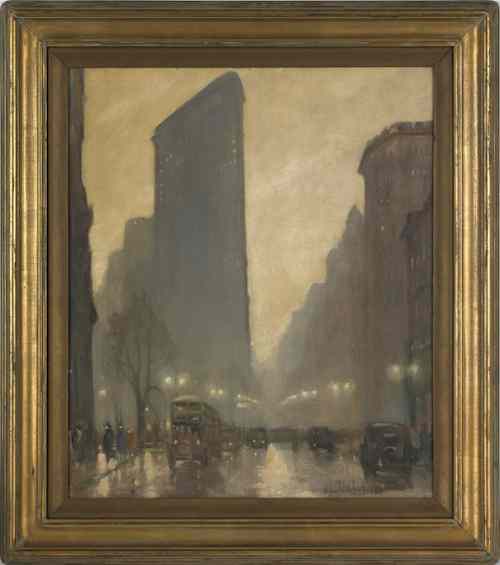 Appraisal: Bela De Tirefort American - oil on canvas New York