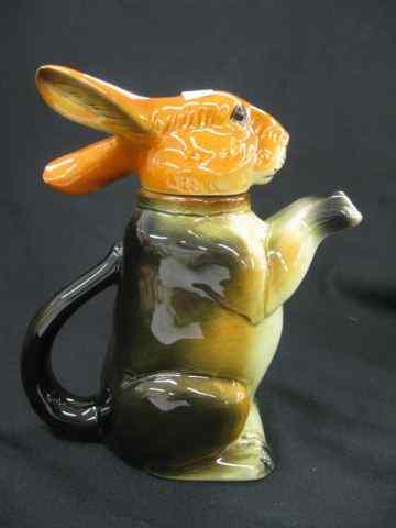 Appraisal: Erphila German Pottery Figural Rabbit Teapot '' excellent