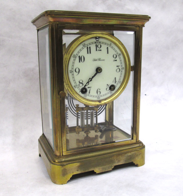 Appraisal: CRYSTAL REGULATOR MANTEL CLOCK Seth Thomas Clock Co Empire model