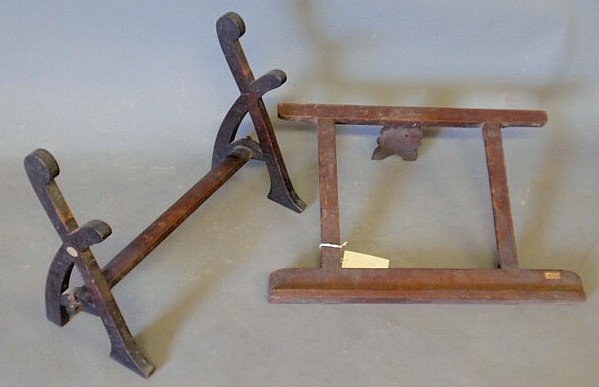 Appraisal: Pine bible stand early th c and another mahogany stand