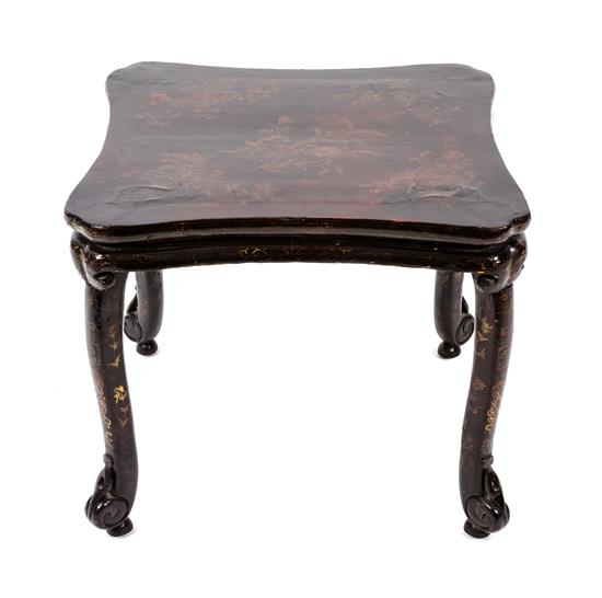 Appraisal: Sale Lot An English Regency Lacquered Low Table th century