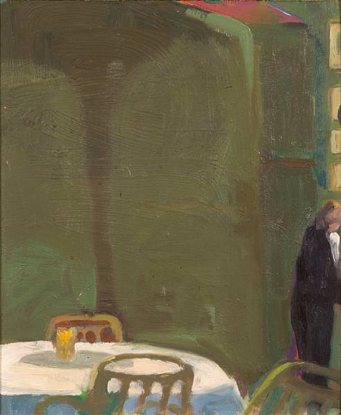 Appraisal: n a Paul Wonner American born The Waiter oil on