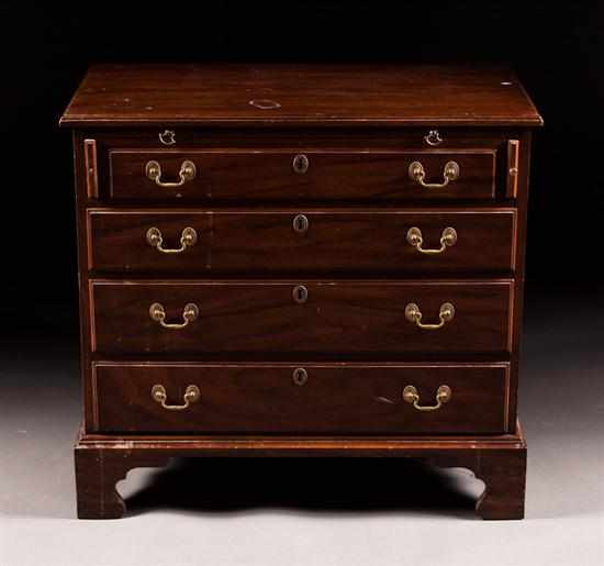 Appraisal: Henkel-Harris Virginia Galleries George III style mahogany bachelor's chest second