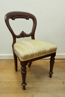 Appraisal: SET OF FOUR VICTORIAN CEDAR BALLOON BACK DINING CHAIRS