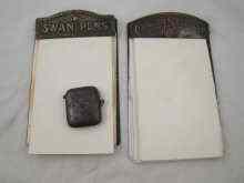 Appraisal: Two advertising note pads one for Conway Stewart pens the