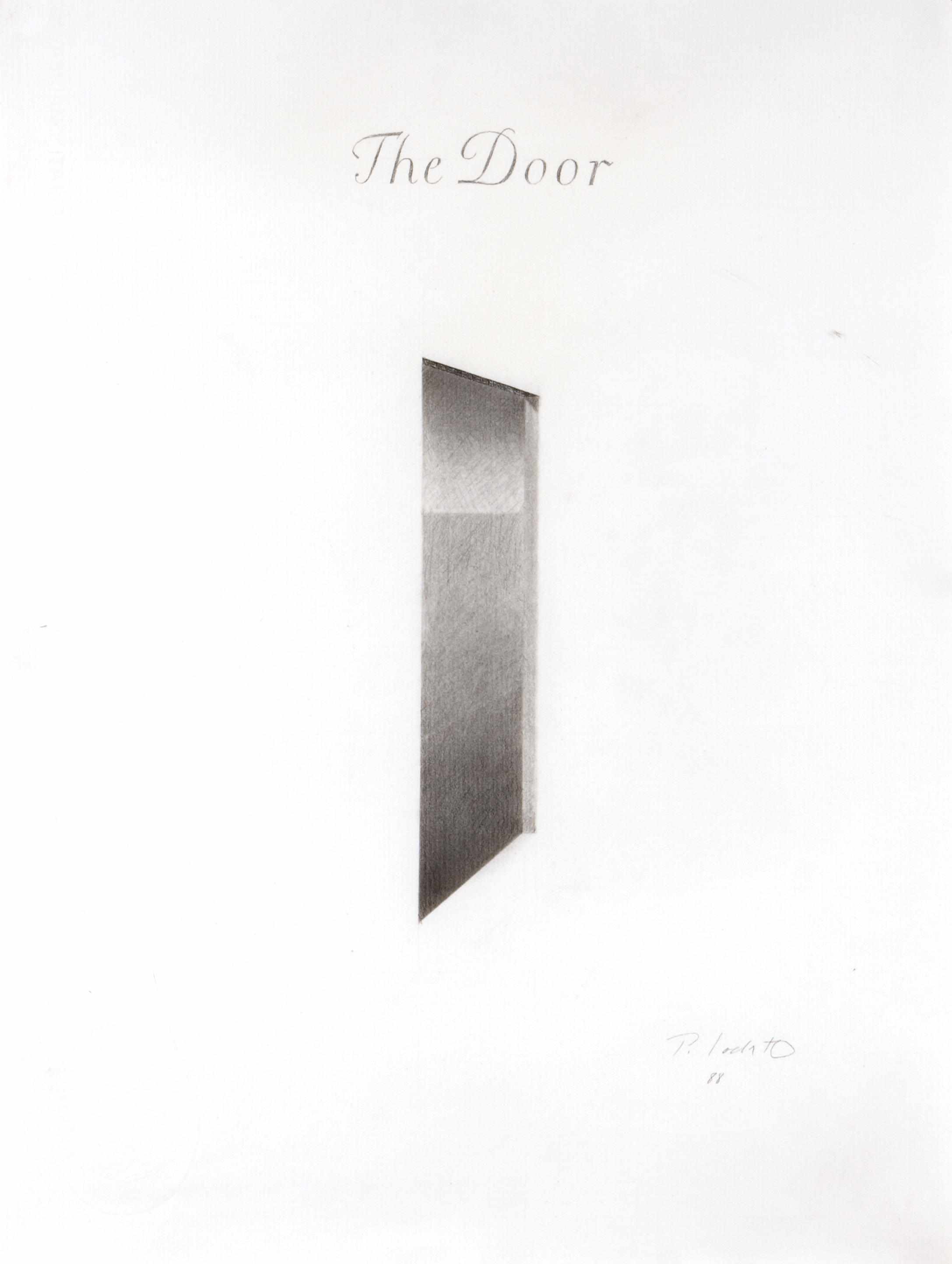 Appraisal: Peter Lodato American born The Door signed and dated 'P