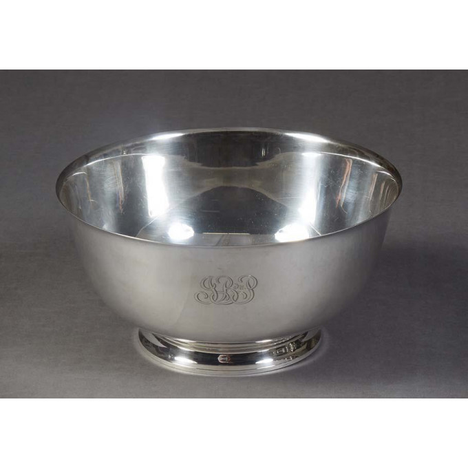 Appraisal: Tiffany Co Sterling Revere Form Footed Bowl H - in