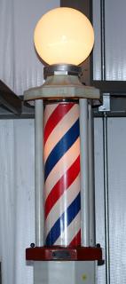 Appraisal: Koken working porcelain Barber Pole x Koken working porcelain Barber