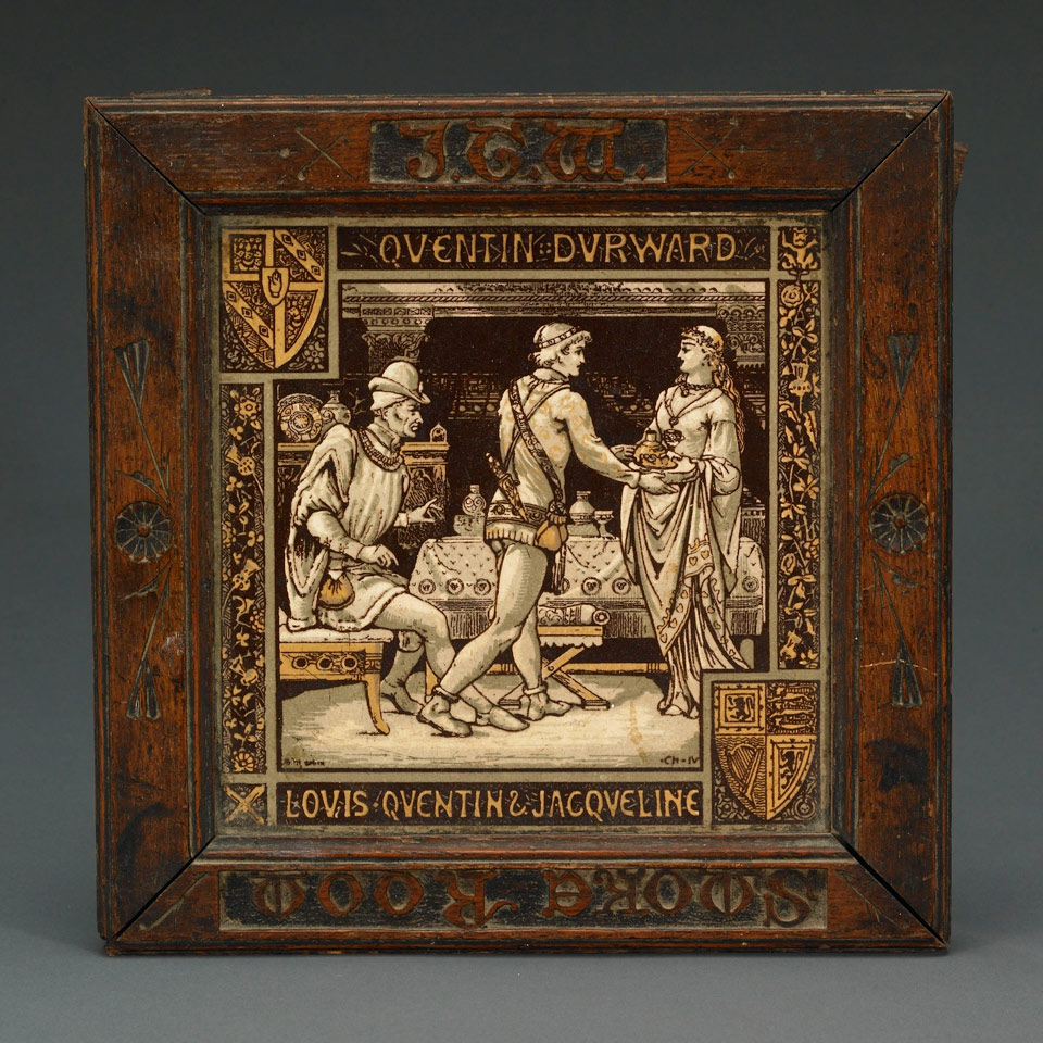 Appraisal: Minton Quentin Durward Tile J Moyr Smith late th century