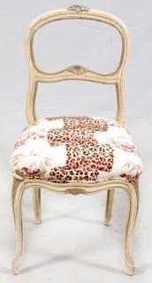 Appraisal: LOUIS XV STYLE PAINTED WOOD CHAIR LOUIS XV STYLE PAINTED