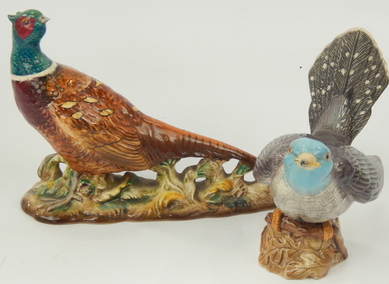 Appraisal: Two Beswick bird figures comprising pheasant and one other cm