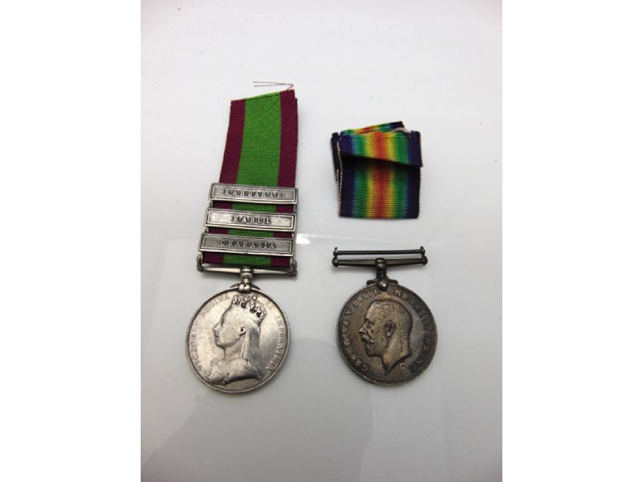 Appraisal: An Afghanistan War Medal with clasps for Kandahar Kabul Charasia