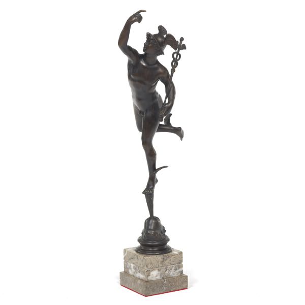 Appraisal: AFTER GIOVANNI BOLOGNA FLEMISH - x Flying Mercury Cast bronze