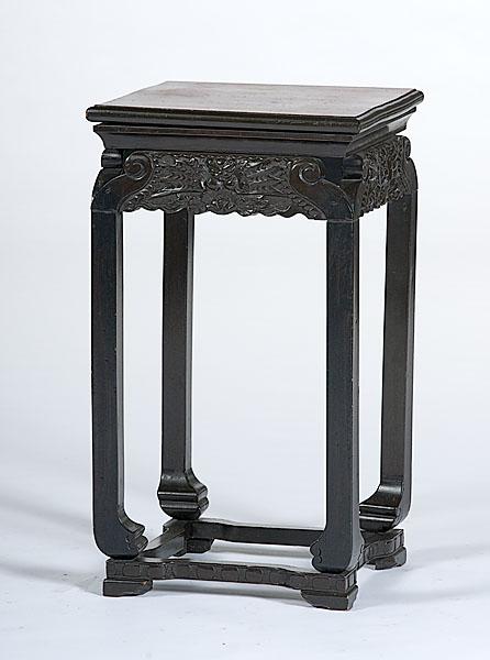 Appraisal: ORIENTAL FERN STAND th century Oriental fern stand with carved