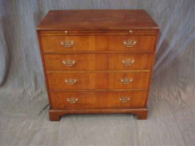 Appraisal: BAKER Bachelors Chest with Pullouts Georgian style Good quality From