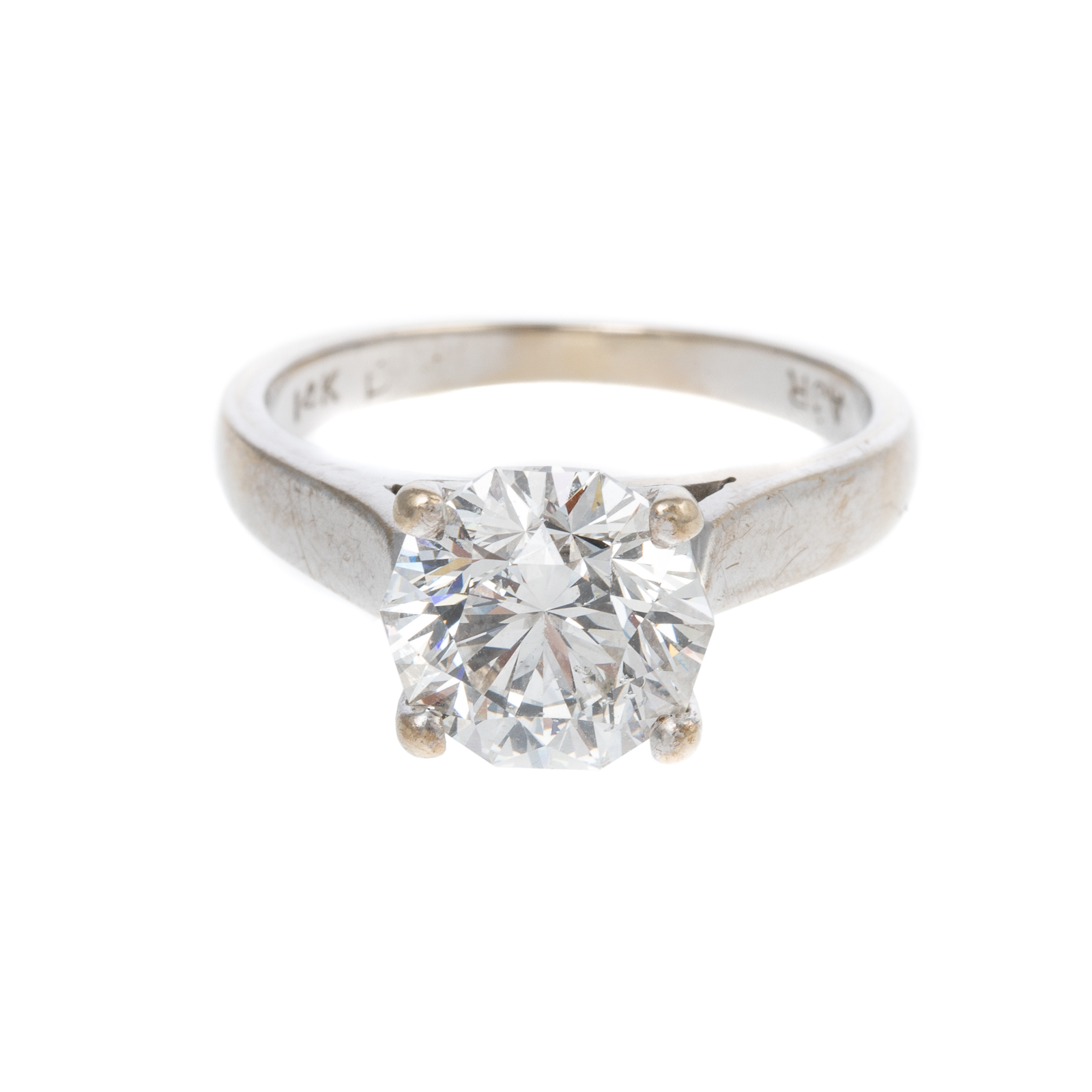 Appraisal: A CT DIAMOND SOLITAIRE RING IN K K white gold