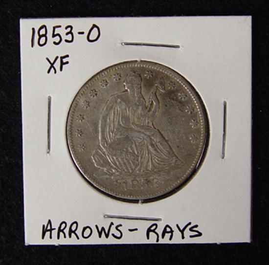 Appraisal: -O Seated Liberty Half Dollar with Arrows Rays Grades nice