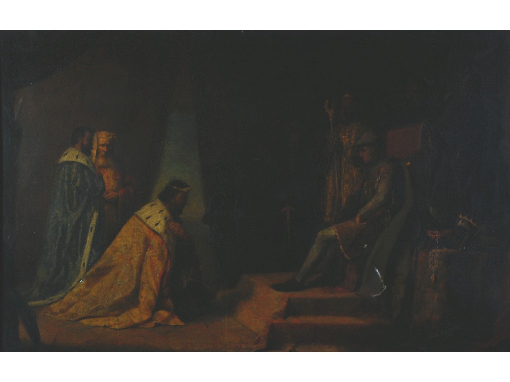 Appraisal: BRITISH SCHOOL FIRST HALF TH CENTURY OILPAINTING ON CANVAS INTERIOR