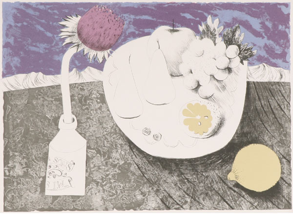 Appraisal: Mary Fedden RA British b Still life Color lithograph Pencil