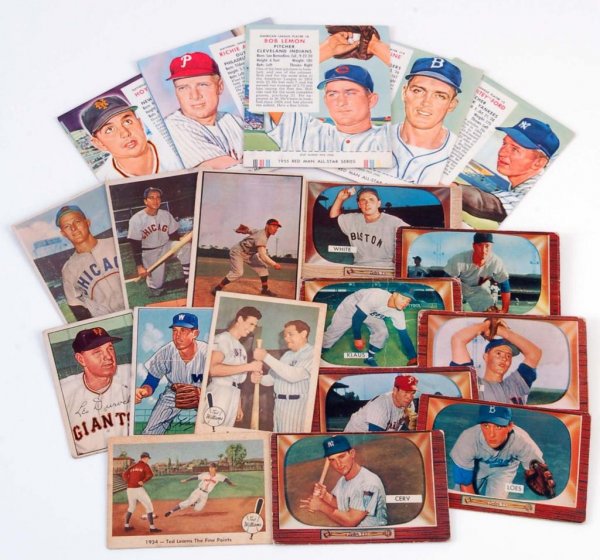 Appraisal: A lot of twenty Bowman Fleer and Red Man baseball