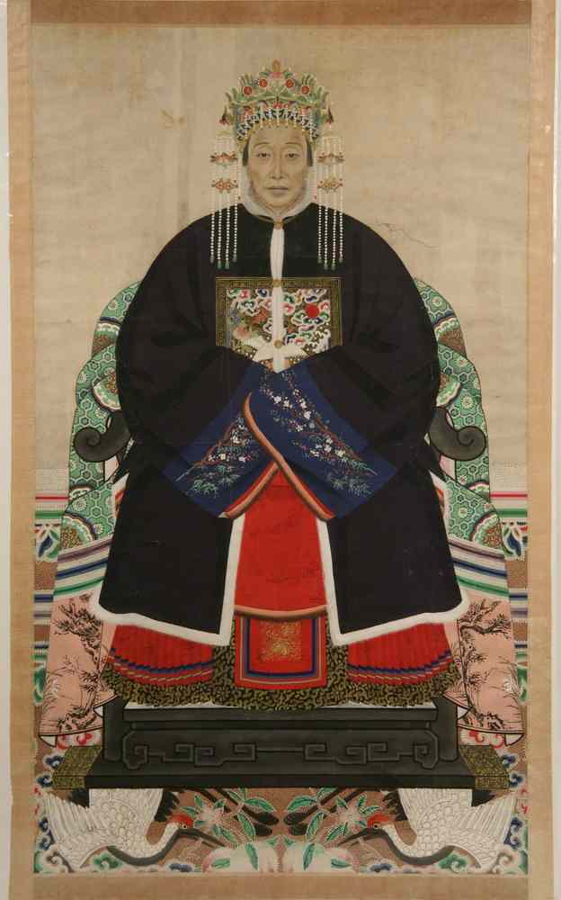 Appraisal: EARLY CHINESE ANCESTRAL PORTRAIT - th c Chinese Ancestral Portrait