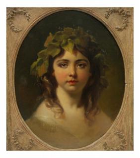 Appraisal: Portrait of a Young Lady Oil on Board Portrait of