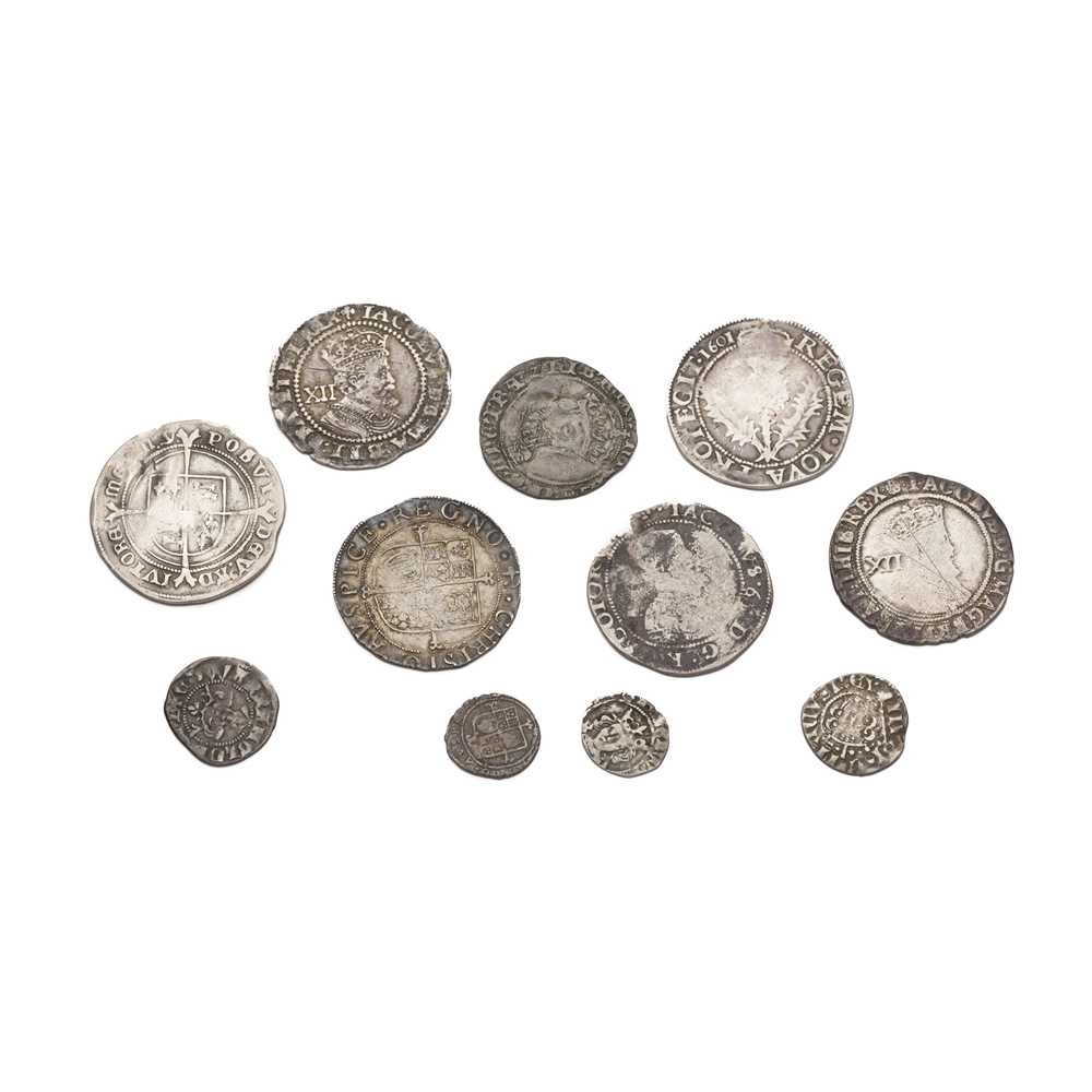 Appraisal: A COLLECTION OF HAMMERED SILVER COINS to include two Scottish