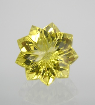 Appraisal: A Fantasy Cut Carat Citrine Checkered cut crown with grooved